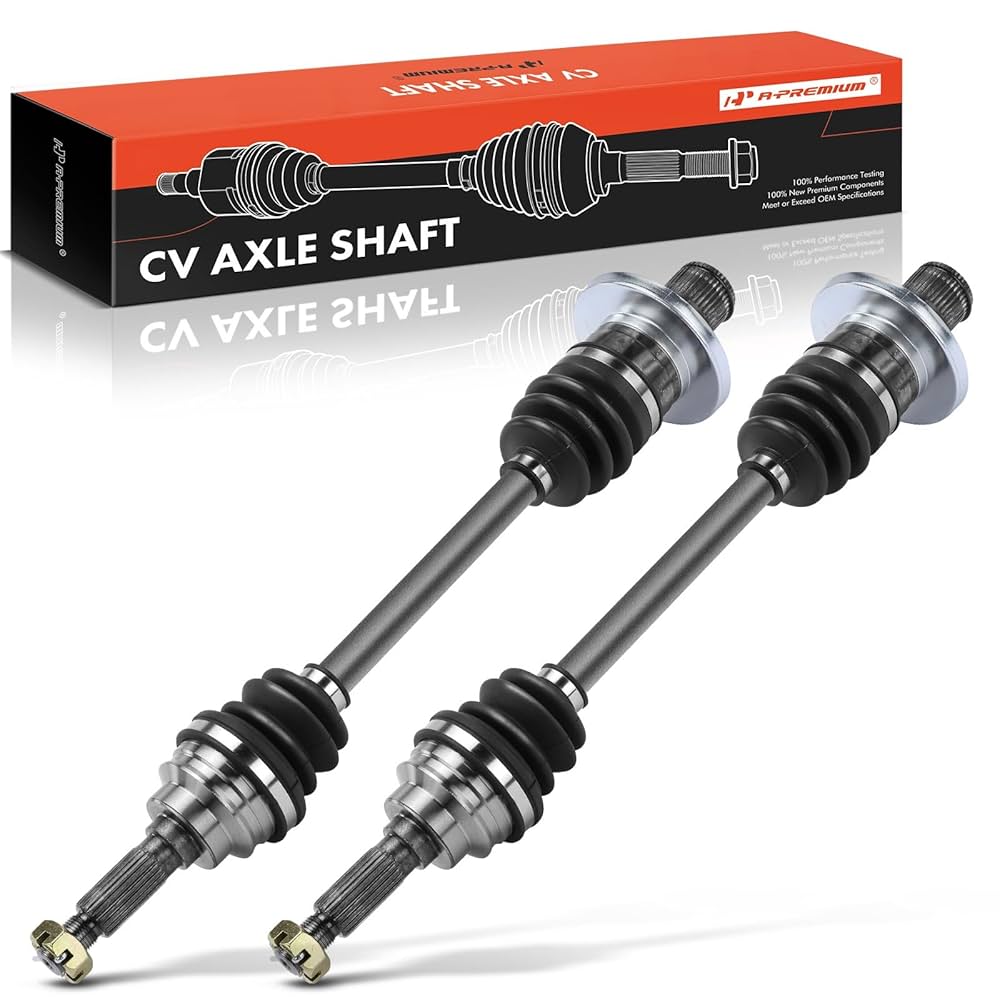A-Premium Pair (2) Rear CV Axle Shaft Assembly Compatible